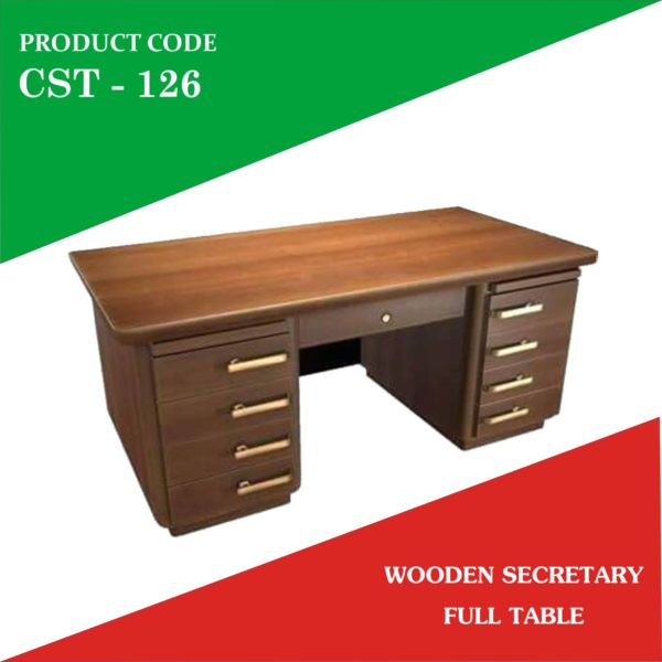 Full Secretary Table of Laminated-board